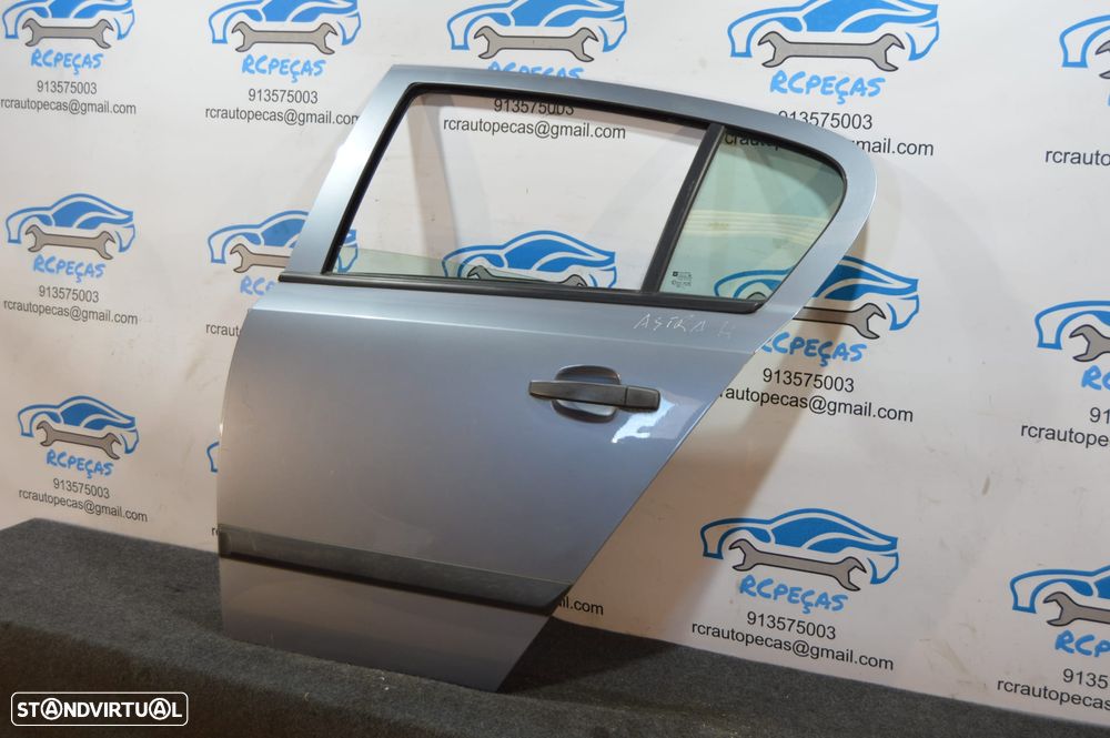 .PORTA TRASEIRA TRÁS ESQUERDA OPEL ASTRA H A04 SEDAN CARRO FECHO ELEVADOR MOTOR PUXADOR VIDRO - 4