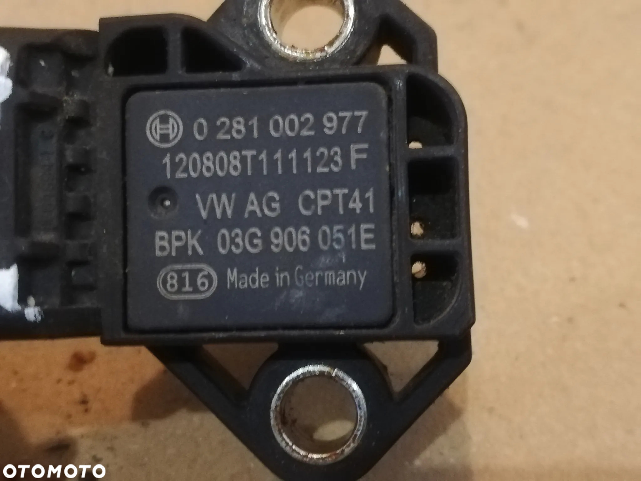 Audi A6 C7 Allroad 3.0 tdi Czujnik ciśnienia MapSensor 0281002977 03G906051E - 3