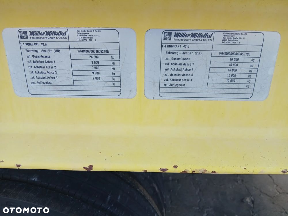 Müller-Mitteltal T4 2008rok 4 osiowa przyczepa niskopodwoziowa z Niemiec - 7