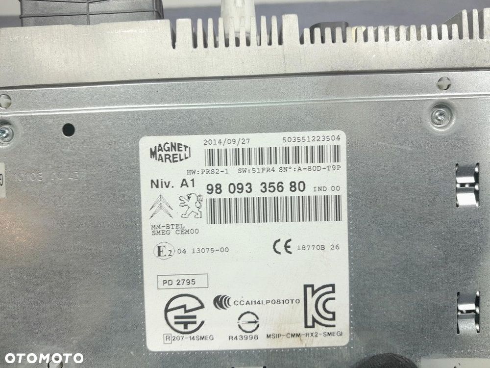 PEUGEOT 308 II T9 MODUŁ RADIO NAWIGACJI 9809335680 - 5