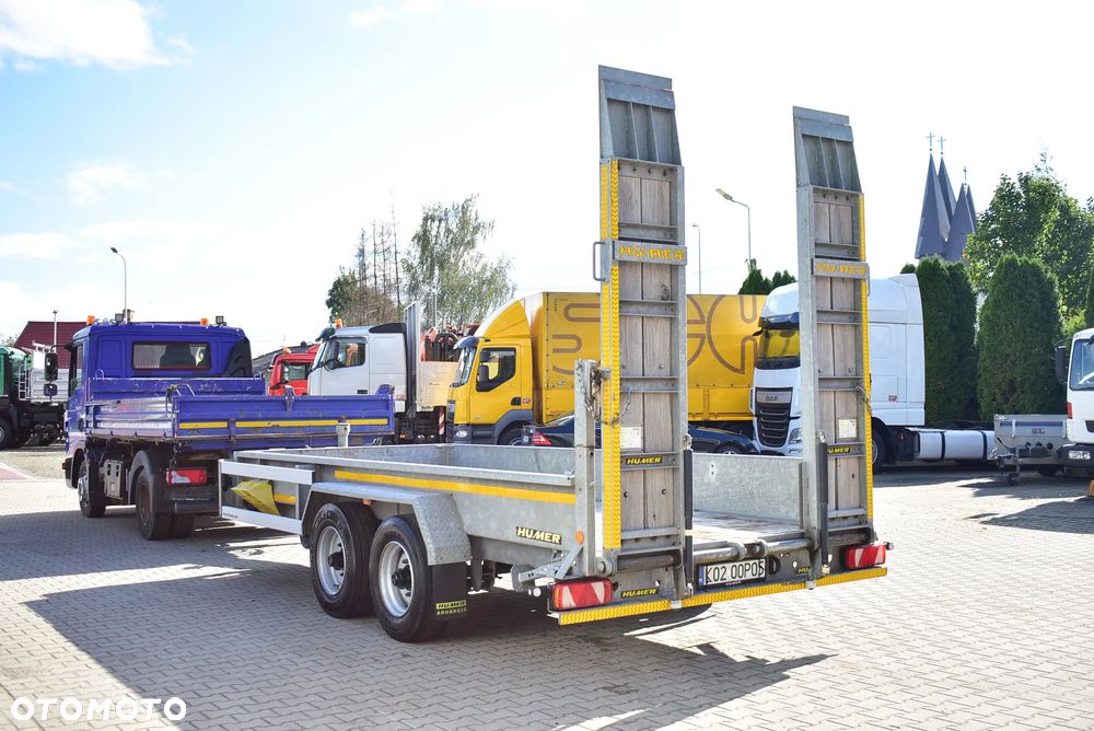 Humbaur /Humer przyczepa do przewozu maszyn budowlanych DMC : 8900 Kg / OCYNK/ Regulowane najazdy / Sprowadzona ! - 8