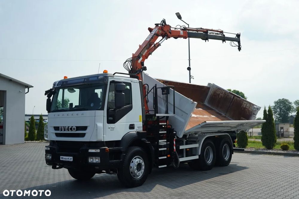 Iveco TRAKKER 410 / 6X4 / 2 STR. WYWROTKA + HDS ATLAS 125.2 / HYDROBURTA / ROTATOR / MANUAL / EURO 5 EEV / - 8