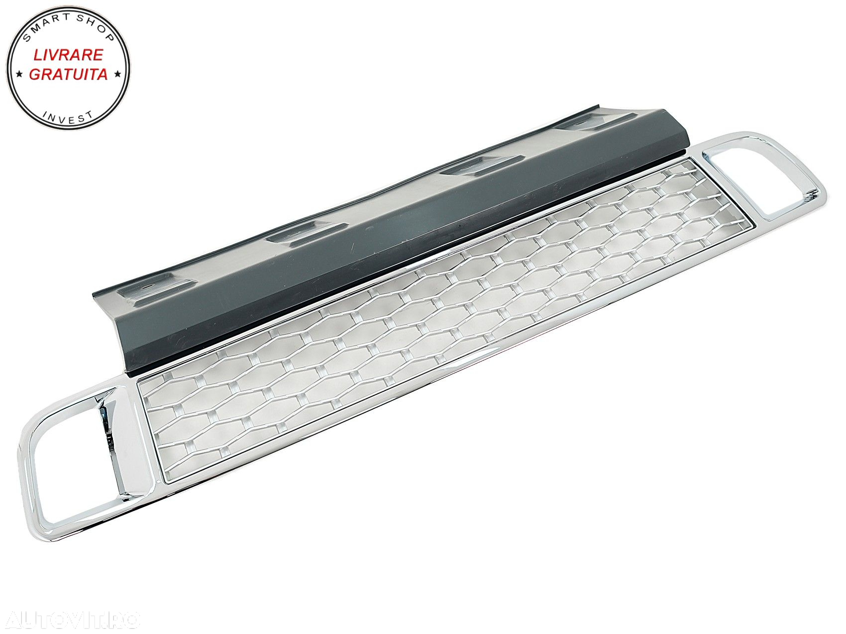 Grila Bara Fata cu Ornamente Proiectoare compatibila cu Land Range Rover Vogue III- livrare gratuita - 3