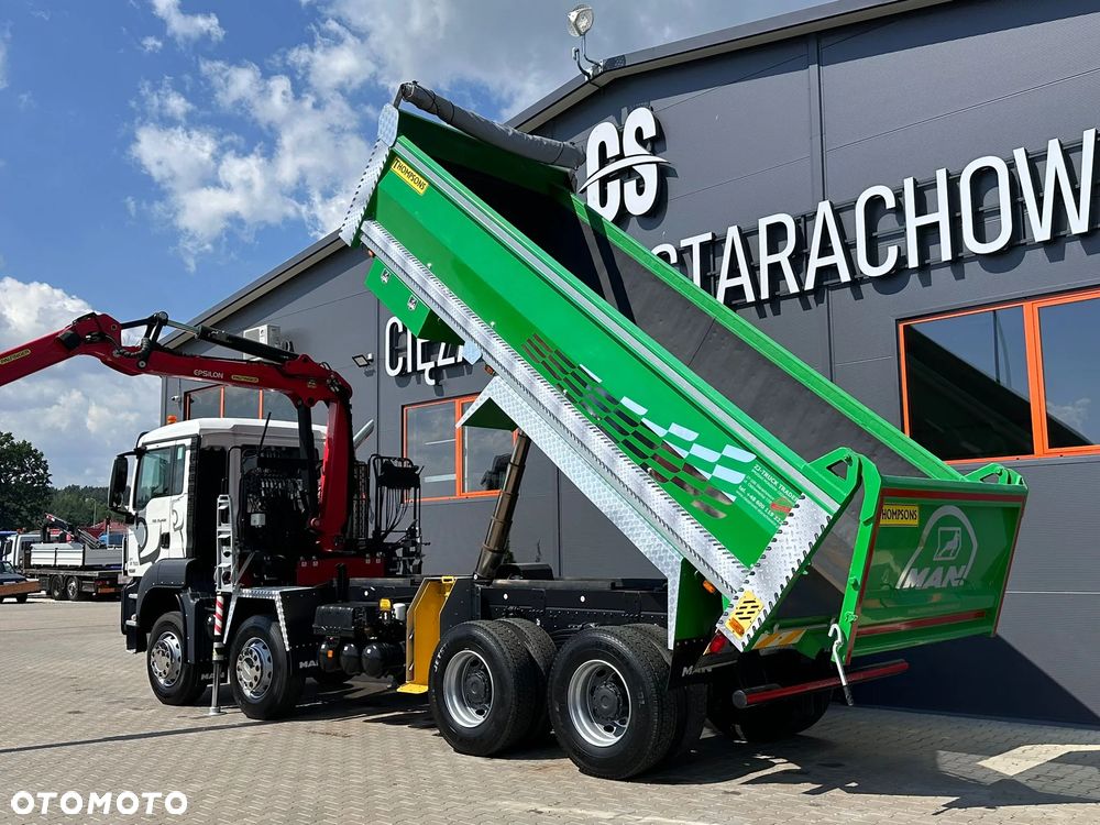 MAN MAN TGS TGX 35.400 // 8x4 // E5 // wywrotka kiper + HDS z czerpakiem / - 18