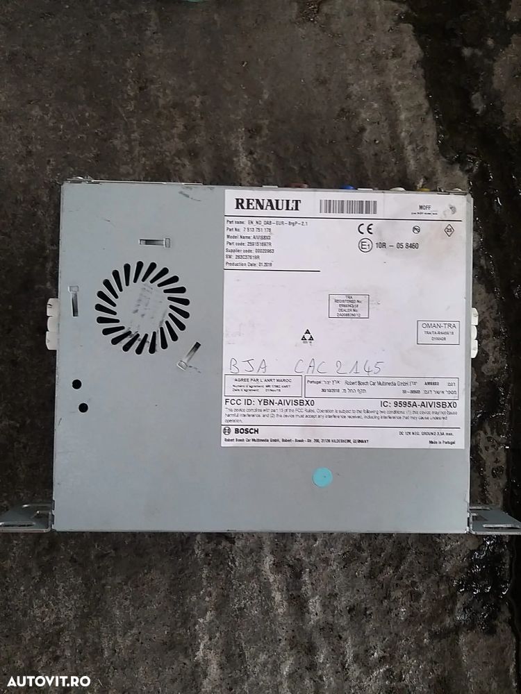 Radio Navi cod: 7513751 pentru Renault Captur 2 an dupa 2019 - 1