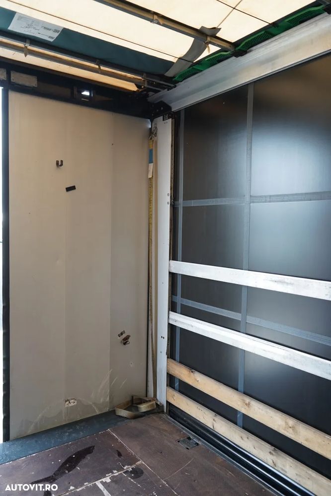 Wielton CORTINĂ STANDARD / REMORCA DIN OȚEL - 9 M / AXĂ CULISANTĂ / SAF / ACOPERIȘ CULISANT / - 25