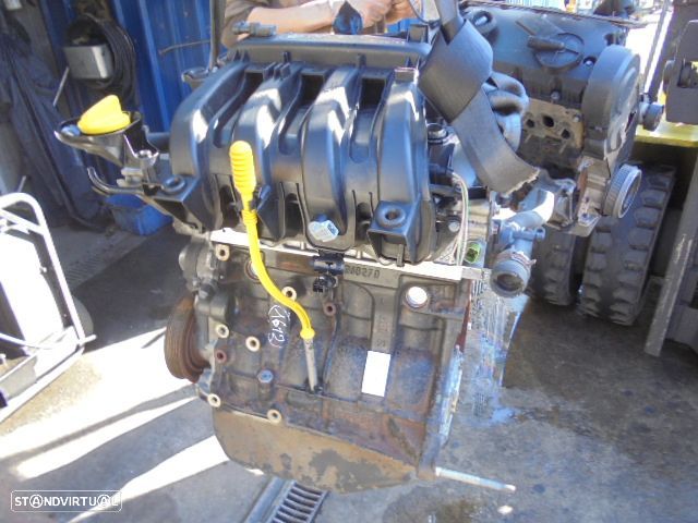 Motor D4FJ722 D4F722 RENAULT TWINGO 2 FASE 1 2007 1.2I 75CV 3P PRETO - 4