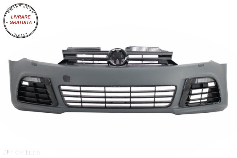 Bara Fata VW Golf VI Golf 6 (2008-2013) R20 Look cu Faruri LED Design Golf 7 3D U - livrare gratuita - 2