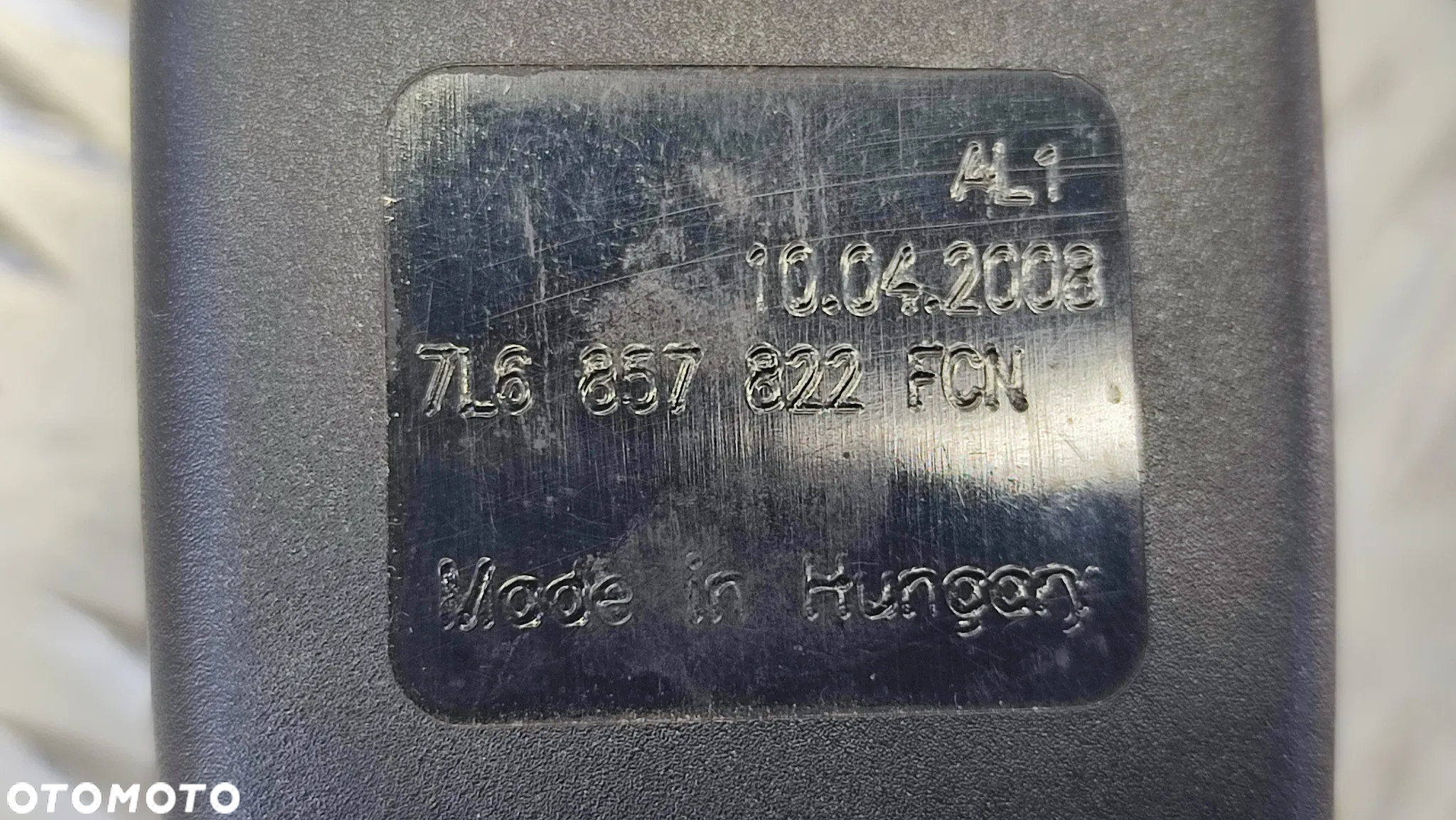 VW TOUAREG 7L 03-09R ZAPINKA PASÓW PASA WPINKA TYL PODWOJNA 7L6857822 - 5
