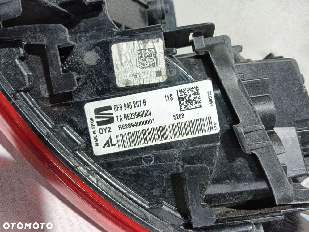LAMPA TYŁ TYLNA LEWA SEAT ARONA 6F9945207 - 6