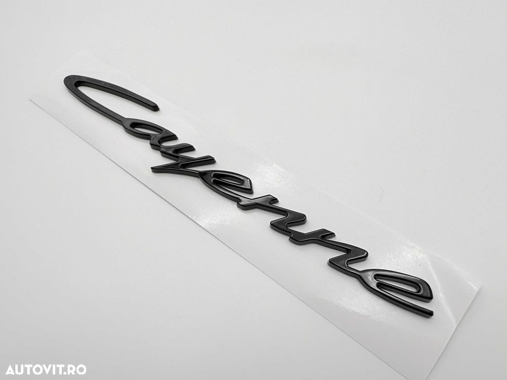Emblema Compatibila PORSCHE Cayenne 2023 facelift spate negru - 3