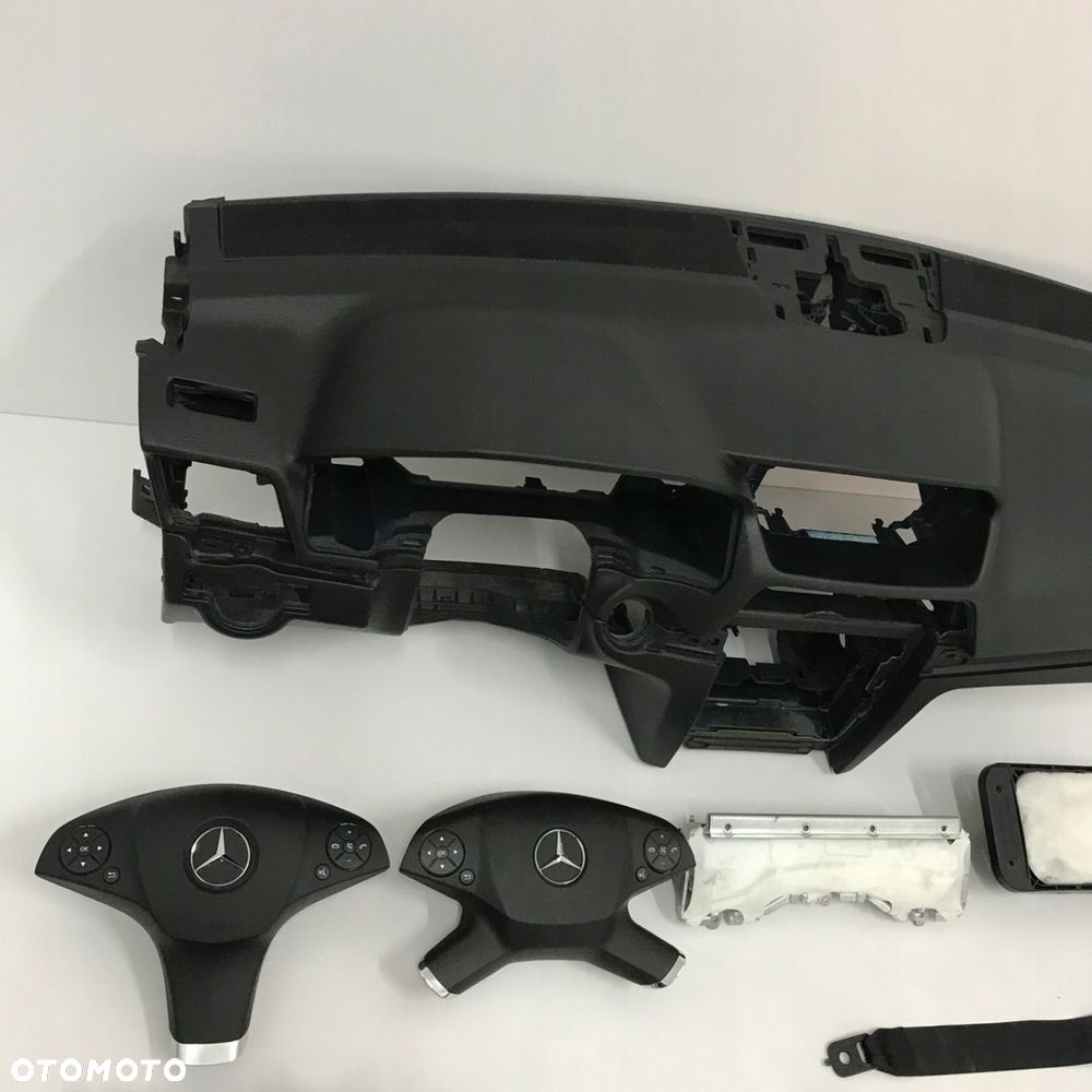 MERCEDES W207 DESKA ROZDZIELCZA KONSOLA KOKPIT PULPIT PODUSZKI AIRBAG AIR BAG PASY KIT SET - 2