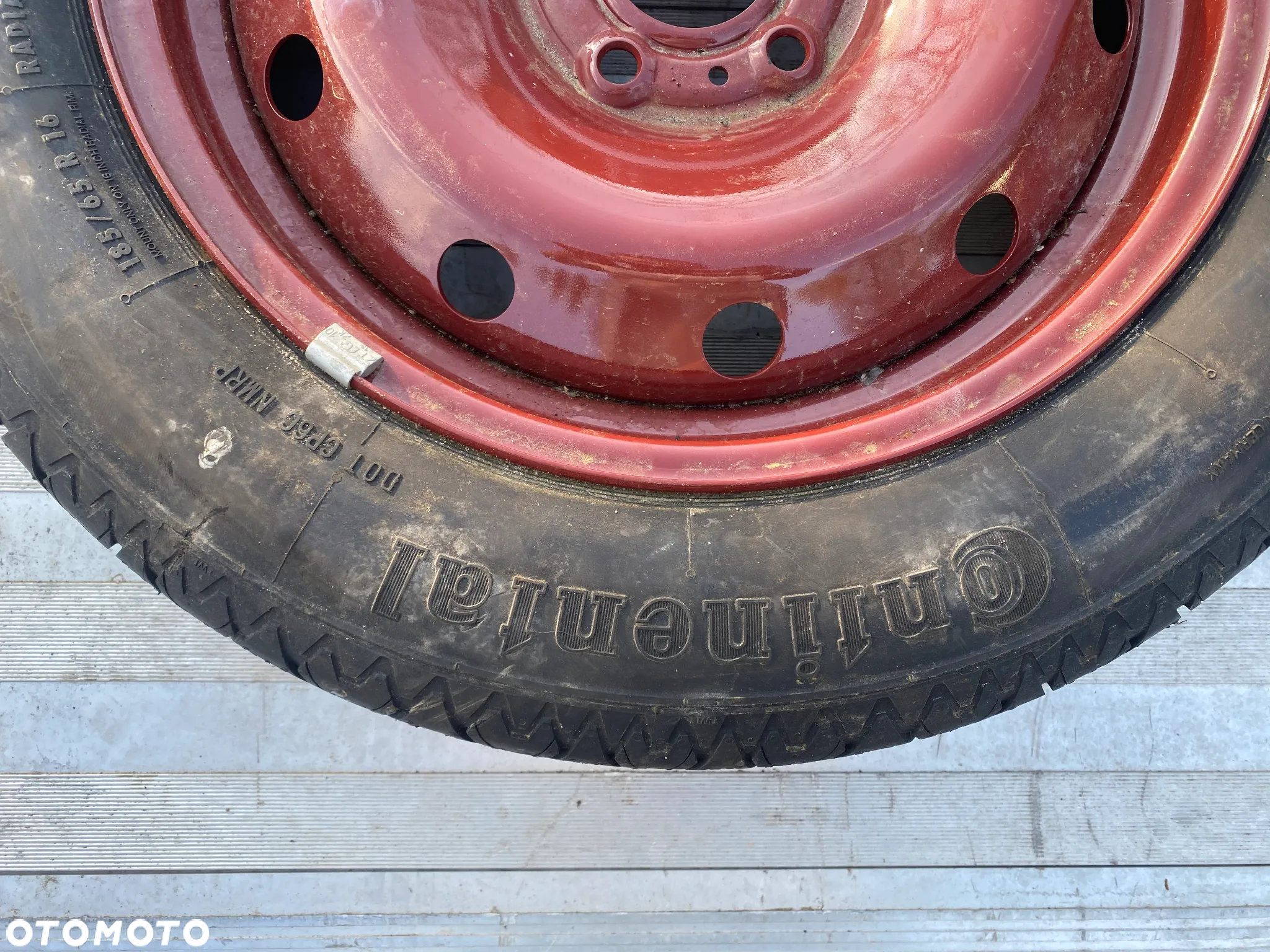 KOŁO ZAPASOWE ZAPAS DOJAZDÓWKA RENAULT Rozstaw śrub 5x114,3 185X65X16 CONTINENTAL 8200076103 - 2