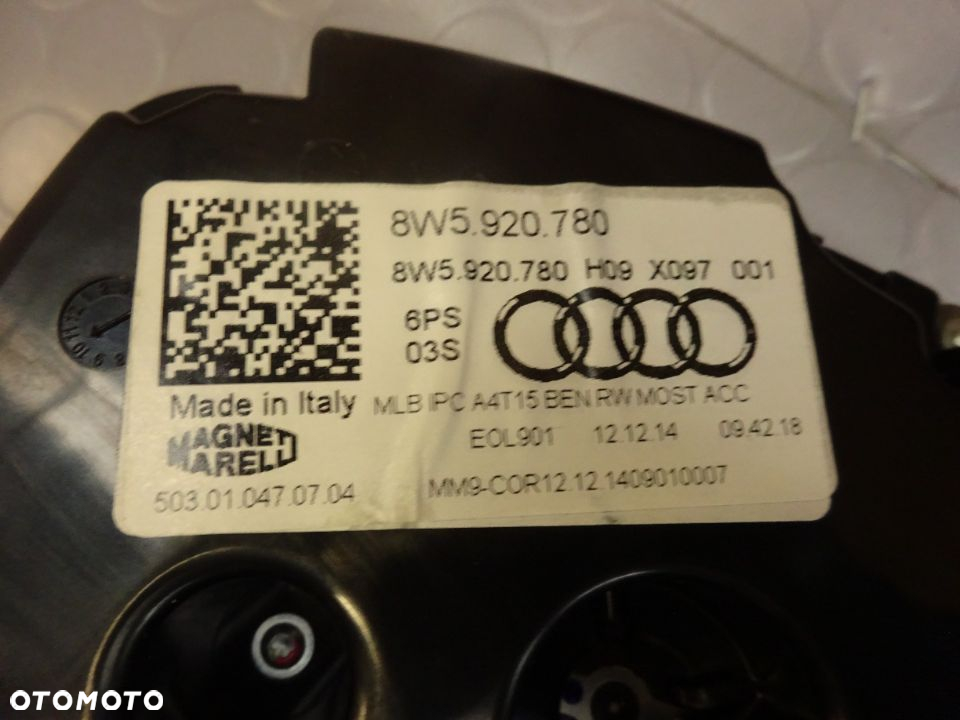 8W5920780 licznik zegary  benzyna TFSI Audi A4 B9 A5 F5 czesci - 3