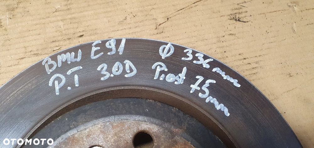 Tarcze hamulcowe tył tylne BMW E91 3.0D 335mm - 8