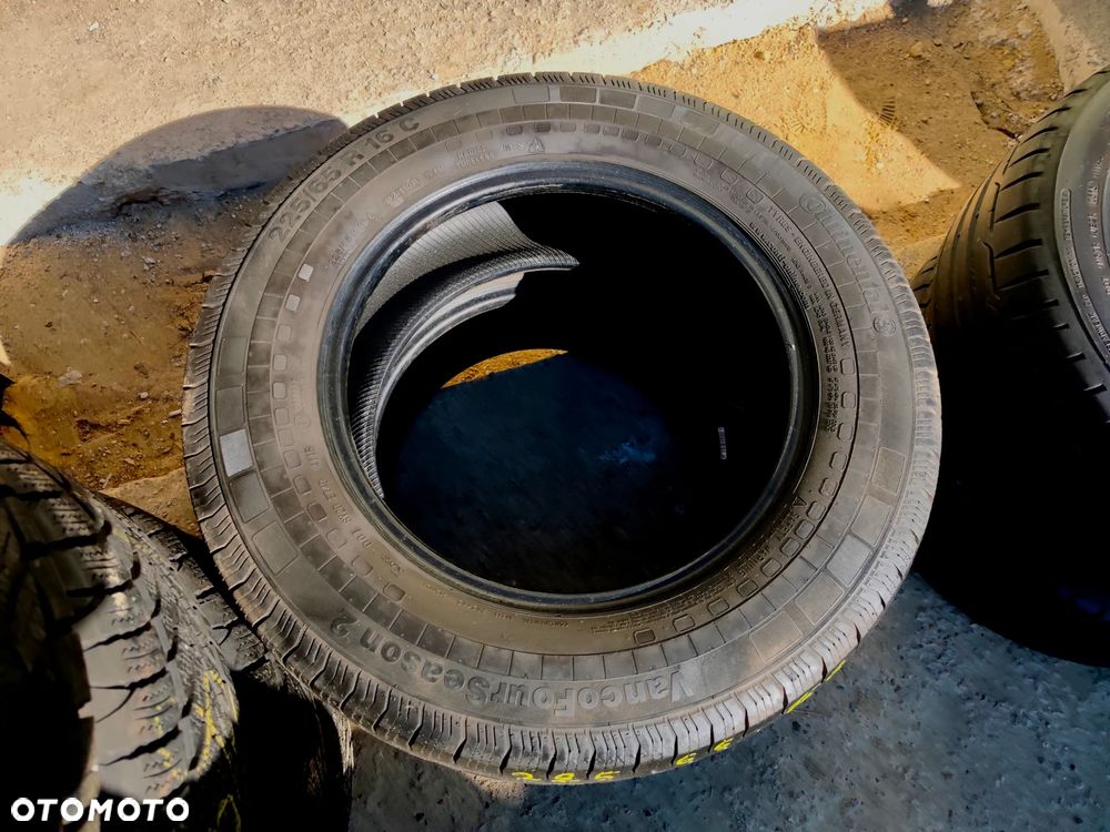 225/65R16C 16 C 112/110R 4szt. 4x Opony Całoroczne Wielosezonowe CONTINENTAL VancoFourSeason 2 5,5mm Legnica ALU-RAD 225/65 - 12