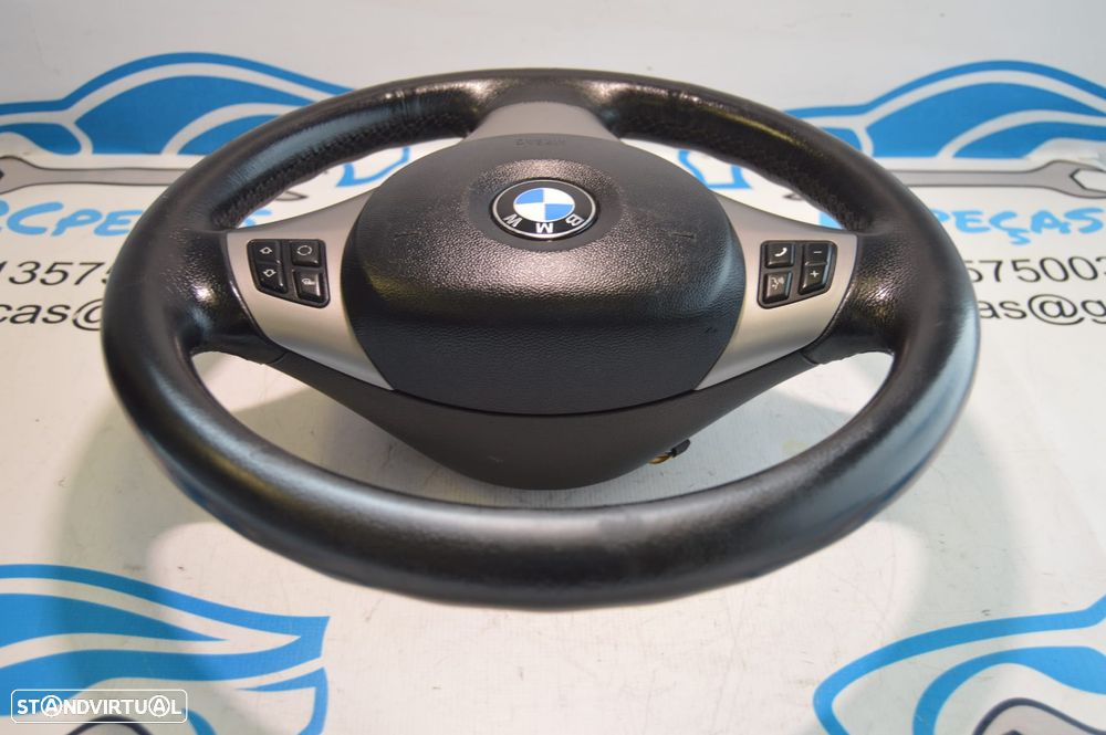 VOLANTE GUIADOR COMPLETO BMW SERIE 3 E90 3 SERIE 3 E91 E92 E93 X1 E84 SERIE 1 E81 E82 E87 E88 PELE AIRBAG COMANDOS MULTIFUNÇÕES CONTROLO - 4