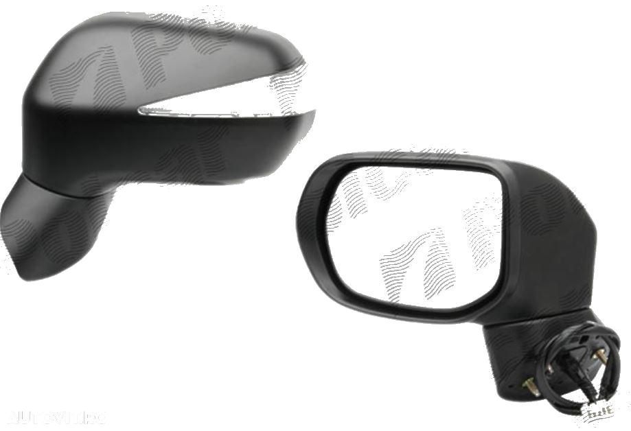 Oglinda exterioara Honda Civic (Fd) Sedan 10.2005-12.2011 partea stanga View Max crom convex grunduita partial reglare electrica fara incalzire, 6 gauri - 5 pini;