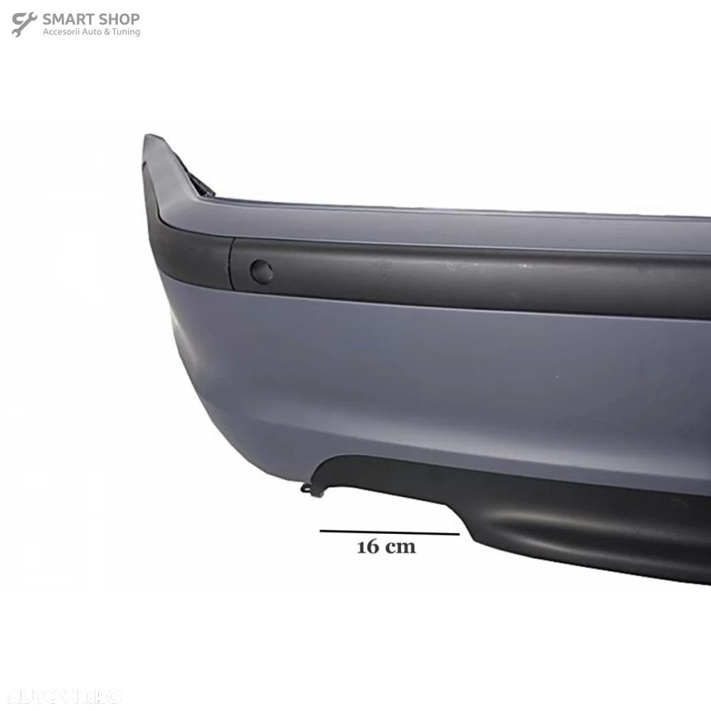 Bara Spate cu Toba Ornament Evacuare Fibra Carbon Mat BMW Seria 3 E46 - 4