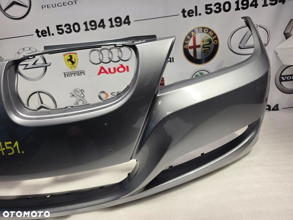 BMW E90 / E91 LIFT 08- ZDERZAK PRZEDNI PRZÓD BEZ SPRYSKÓW I BEZ PDC , NR AUKCJI NZ1751 - 11