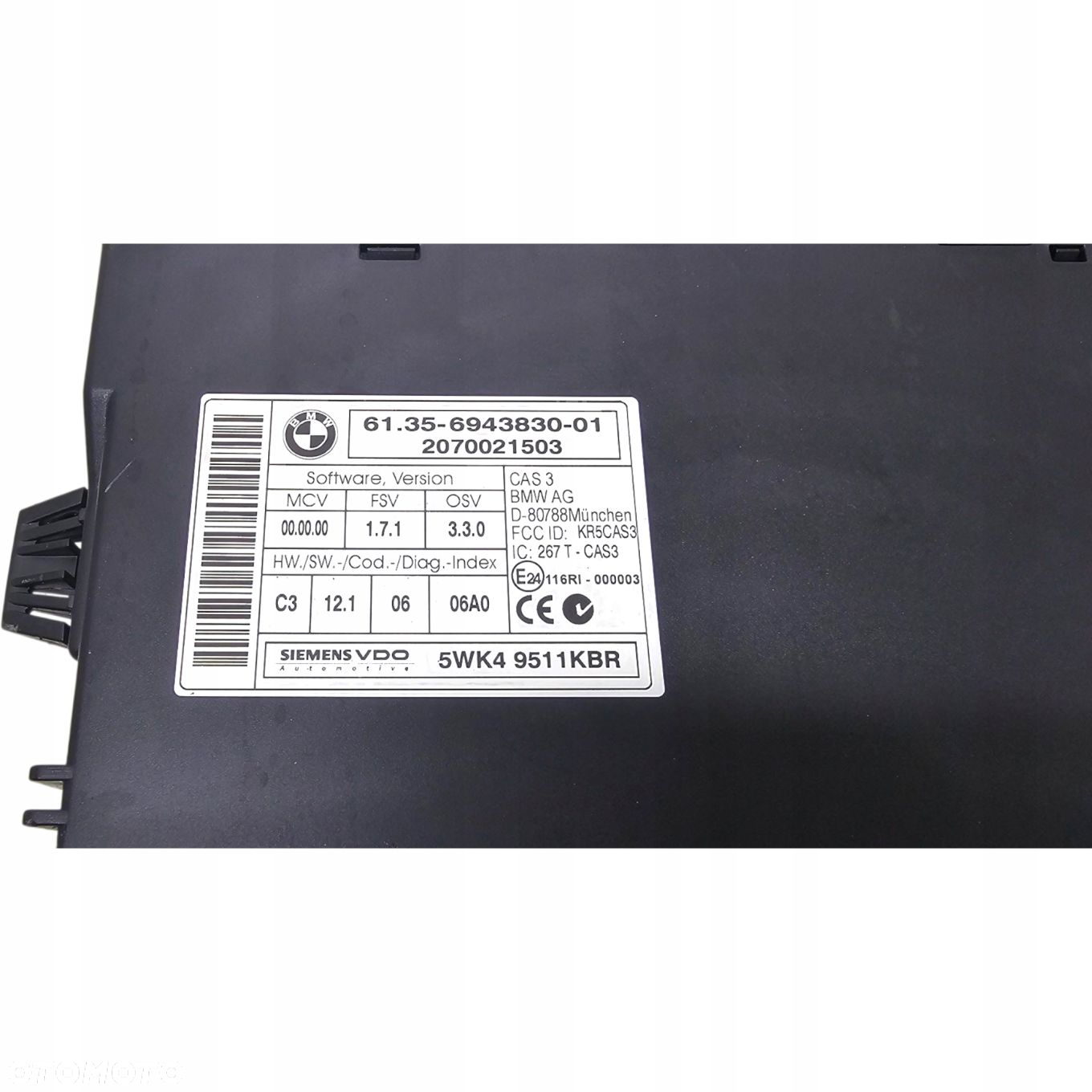 Bmw E87 Zestaw Startowy Komputer Kluczyk Sterownik Cas 118D M47N2 Nr 418 - 4