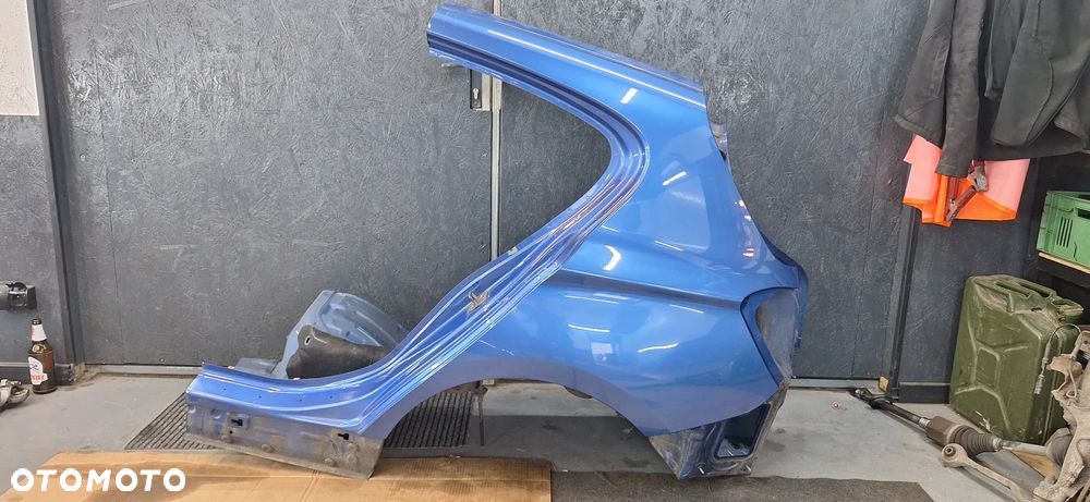 BMW 1 F20 PRZEDLIFT ĆWIARTKA LEWA TYLNA BŁOTNIK LEWY TYŁ SŁUPEK POSZYCIE NADKOLE B45 ESTORIL BLUE NIEBIESKA - 1