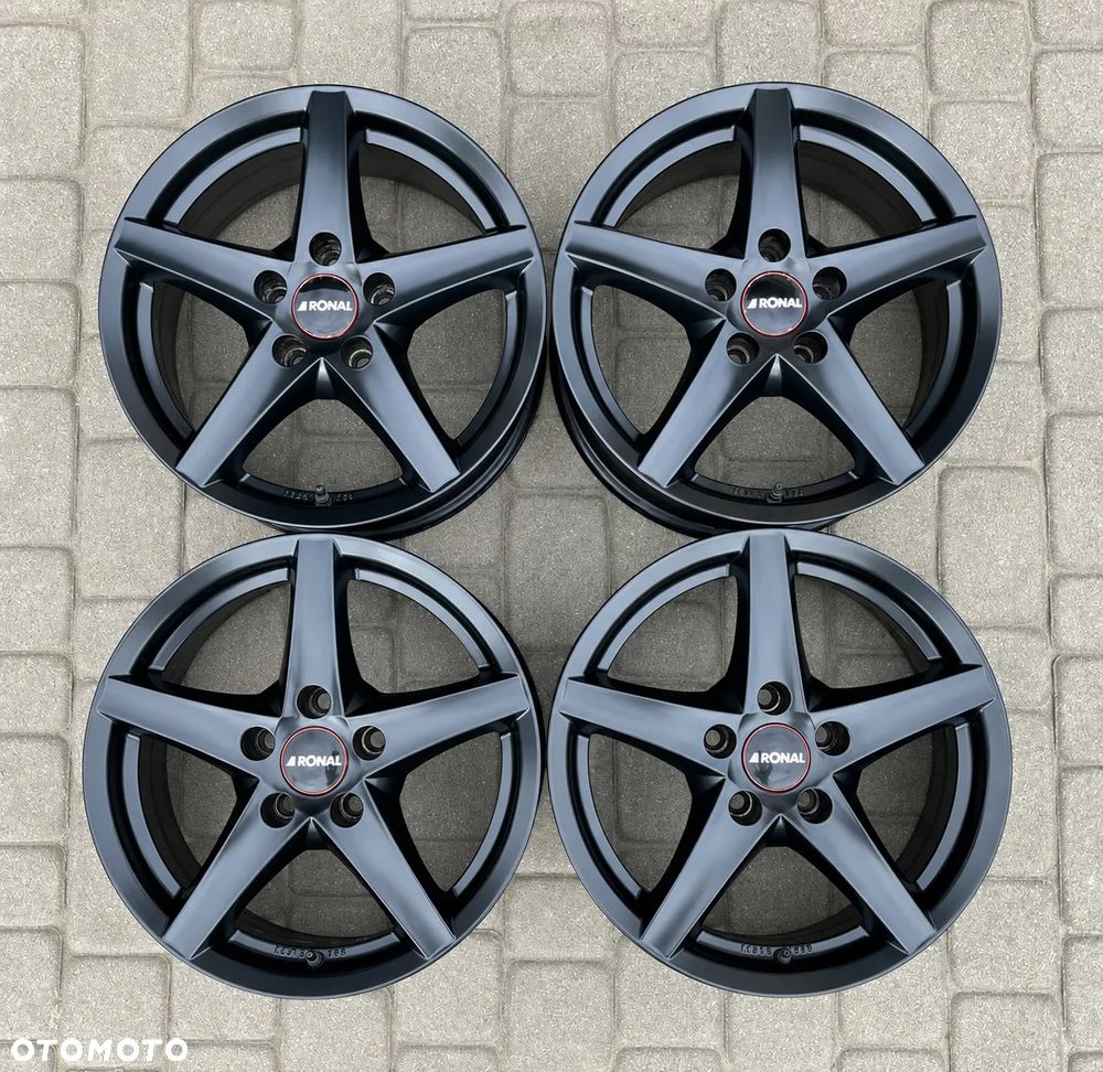 ALUFELGI CZARNE 16 FELGI ALUMINIOWE ALUSY VW SKODA SEAT AUDI MERCEDES 5x112 ET35 7,5Jx16H2 R16 - 6