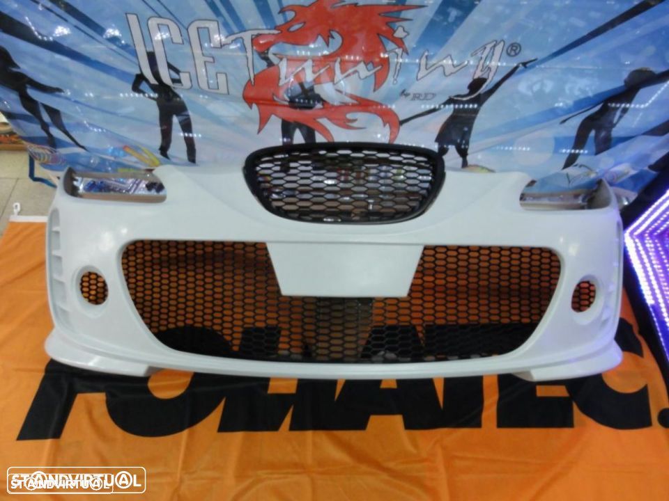 Para-Choques frontal em fibra Seat Leon  1P 05-09 Copa Edition com ou sem grelha e rede universal - 1