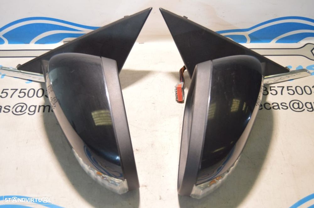 ESPELHO ESPELHOS RETROVISOR RETROVISORES ESQUERDO DIREITO ELETRICO AQUECIDOS LUZ PRESENÇA PISCA PISCAS JAGUAR 3303050 A049504 3040018 E2053040 JAGUAR XF I 1 MK1 X250 2.7 D 207CV ELD 11190808 0344109 - 10