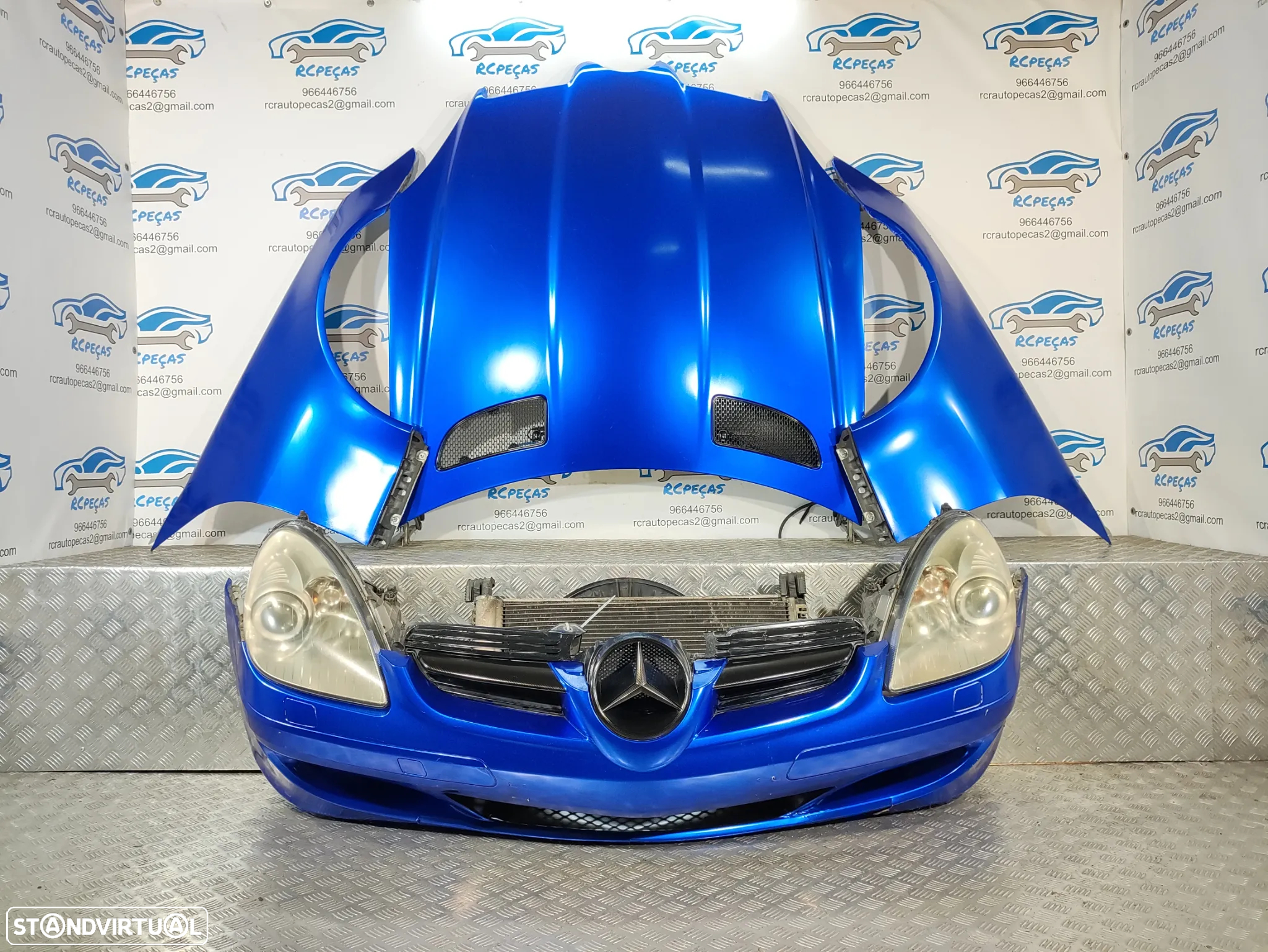 .FRENTE COMPLETA MERCEDES BENZ SLK R171 CAPOT PARACHOQUES GUARDA-LAMAS OTICAS RADIADOR VENTILADOR FRENTE FIBRA REFORÇO - 23