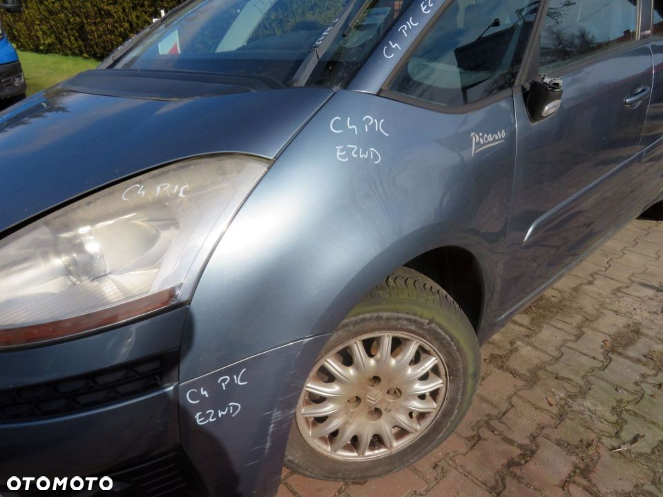 MASKA ZDERZAK BŁOTNIKI LAMPY C4 PICASSO I EZWD  CITROEN 2006-2010 SZARY PRZÓD KOMPLETNY - 6