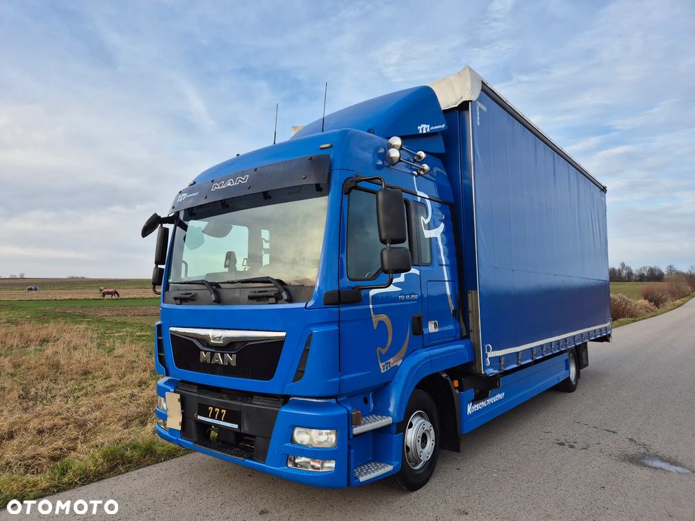 MAN TGL 12.250 cena za ZESTAW TANDEM UNIKAT przebieg z Niemiec MANUAL HAK / EURO 6 / przyczepa zestaw jumbo / opony 80% - 21