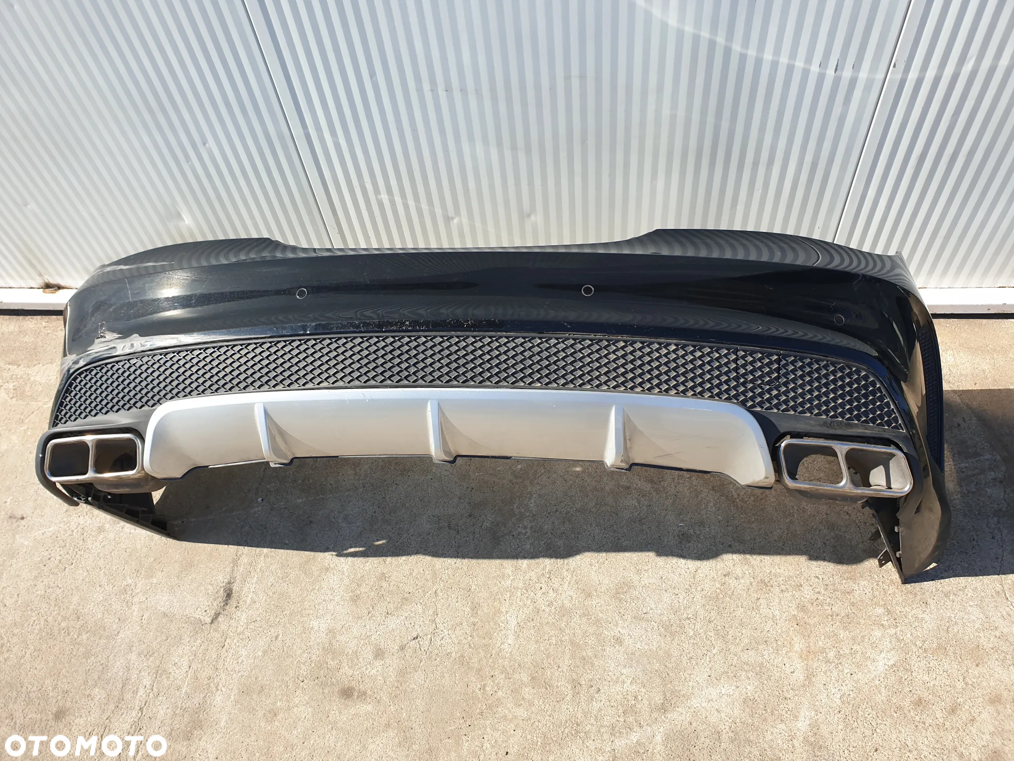 MERCEDES CLA 45 W117  AMG ZDERZAK TYŁ TYLNY końcówki wydechu DYFUZOR PDC - 15