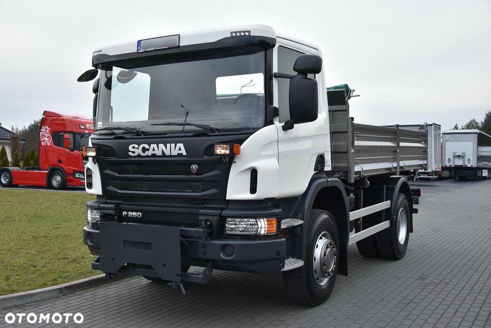 Scania P250 WERSJA OFFROAD / WYWROTKA 3-STRONNA / BLOKADA MOSTU / TYŁ RESOER / P.NOWA / 18 TYŚ KM PRZEBIEGU! / SALON PL / - 3