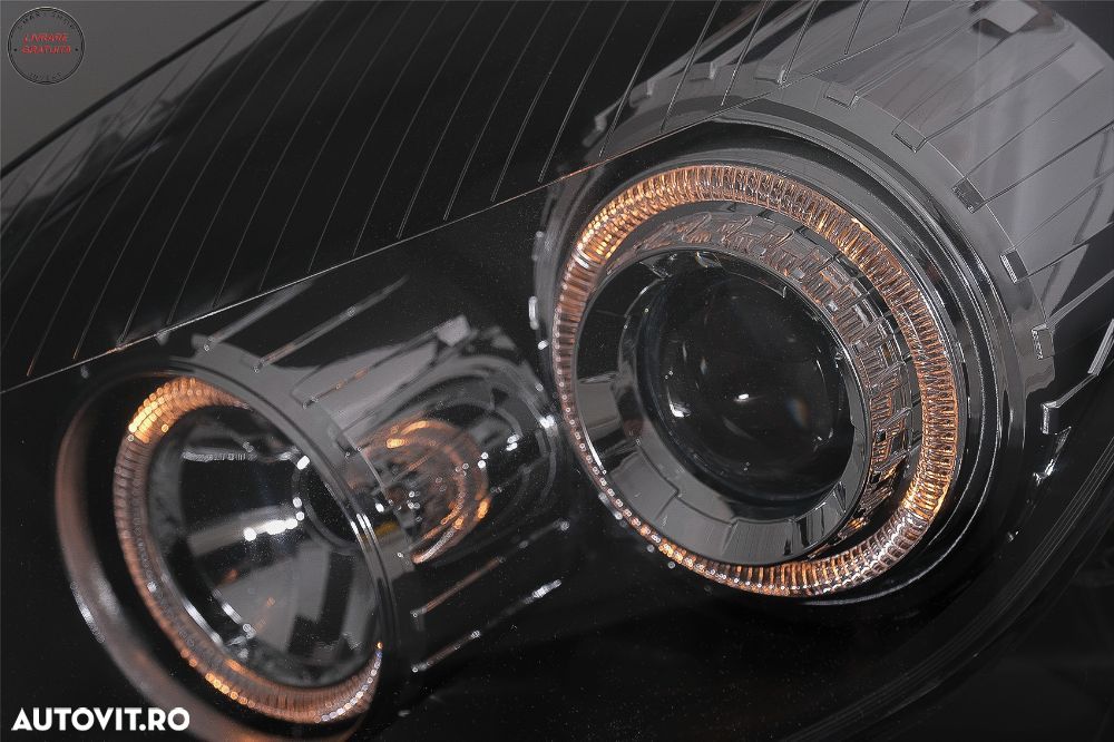 Faruri Opel Astra H (03.2004-2009) Angel Eyes Negru- livrare gratuita - 4