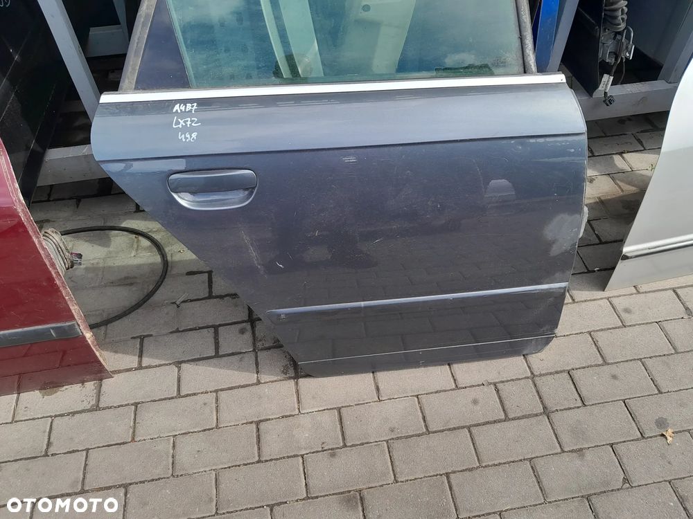 AUDI A4 B7 DRZWI PRAWE TYLNE PRAWY TYŁ KOLOR: LX7Z - 1