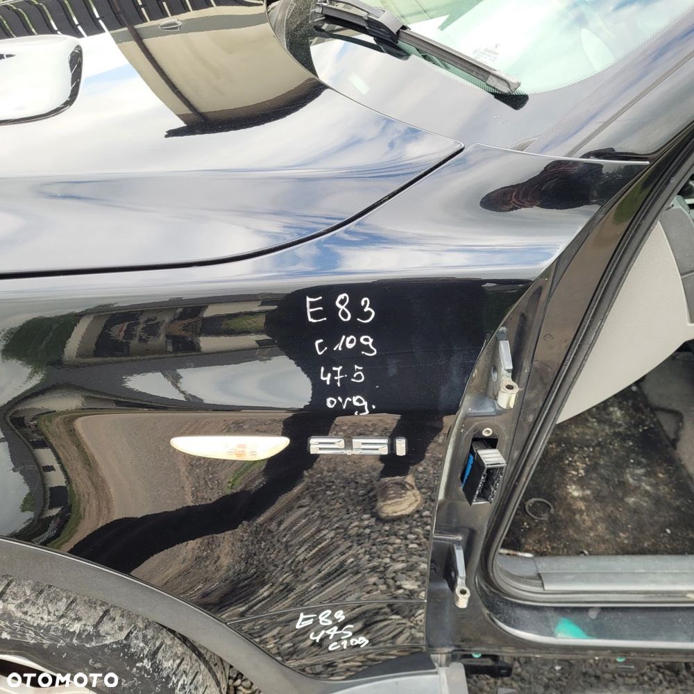 BŁOTNIK LEWY PRZÓD PRZEDNI BMW X3 E83 475 BLACKSAPPHIRE ORG LAKIER C109 - 4
