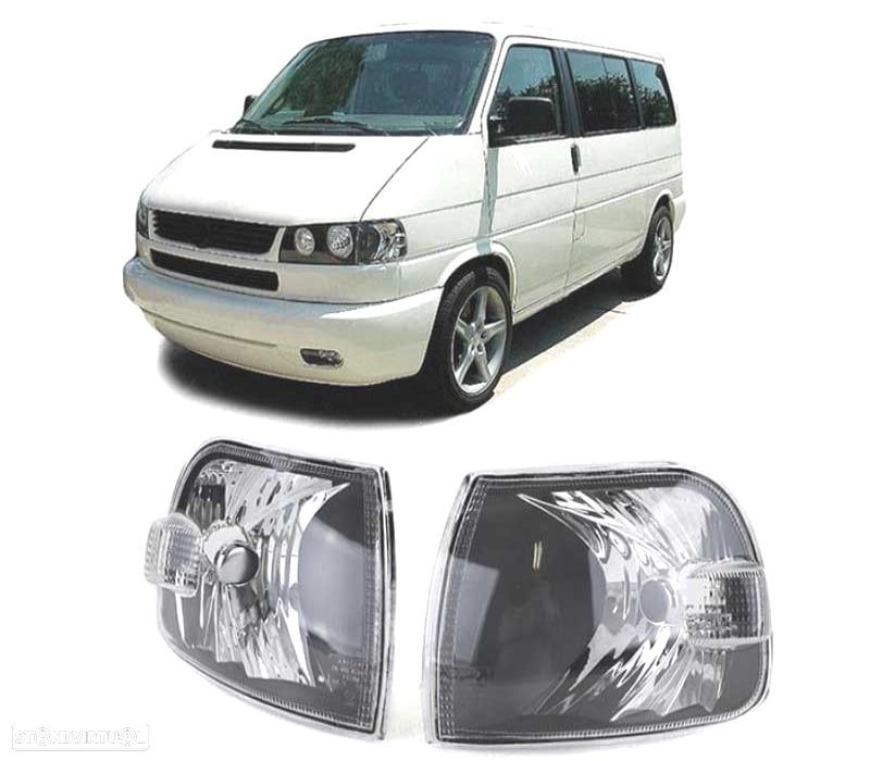 PISCAS FRONTAIS VOLKSWAGEN VW MULTIVAN 96-03 CRISTAL CLARO NEGRO - 1