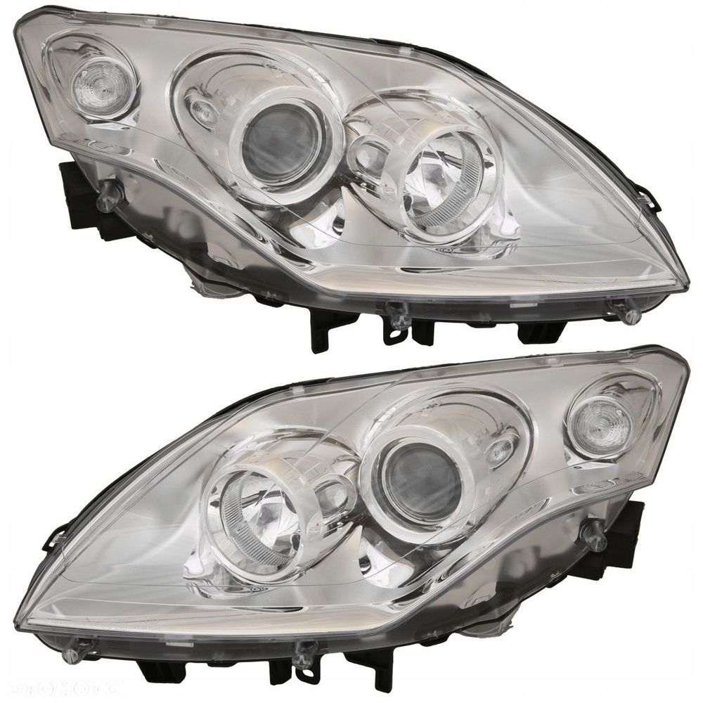 Reflektor Lampa Przód Srebrna Tyc Renault Laguna III 3 2007-2010 kpl - 1