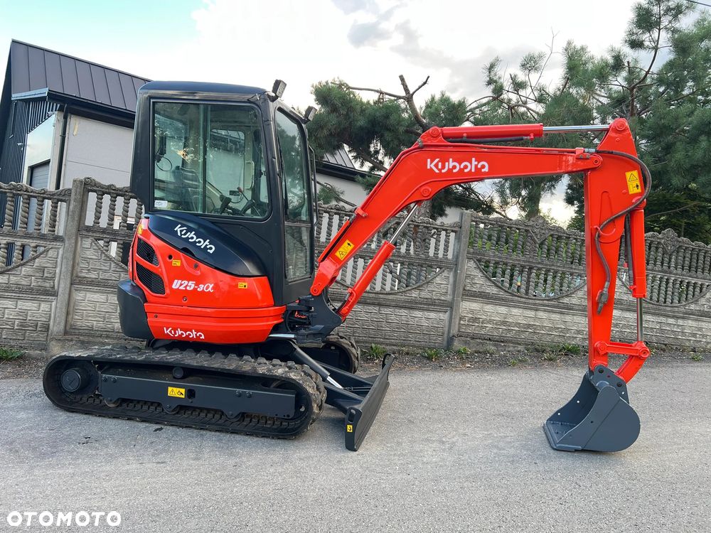 Kubota U25-3α | Minikoparka KUBOTA U25 | Zerowy Obrys | Waga 3 Tony | Mini Koparka 2.5 Tony | - 1