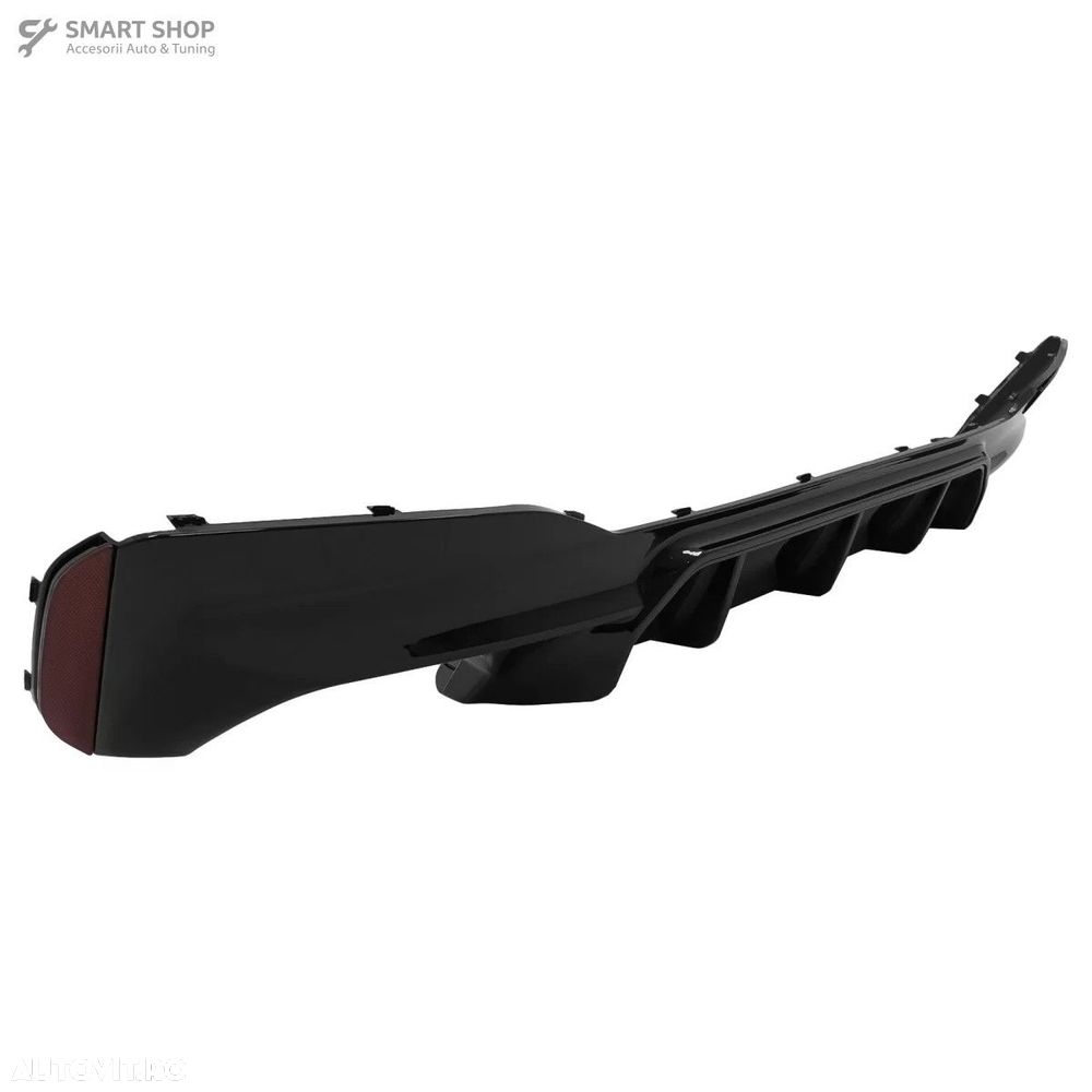 Difuzor Bara Spate BMW Seria 5 G30 G31 (2017+) M5 Design Negru Lucios - 5