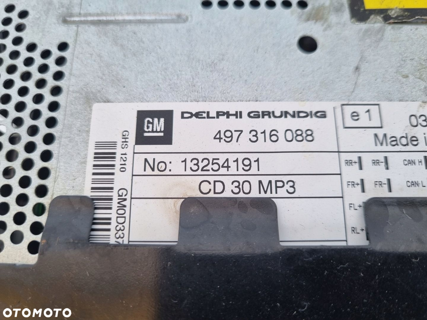 Opel Corsa D Meriva A RADIOODTWATRZACZ CD MP3 radio 13254191 - 4