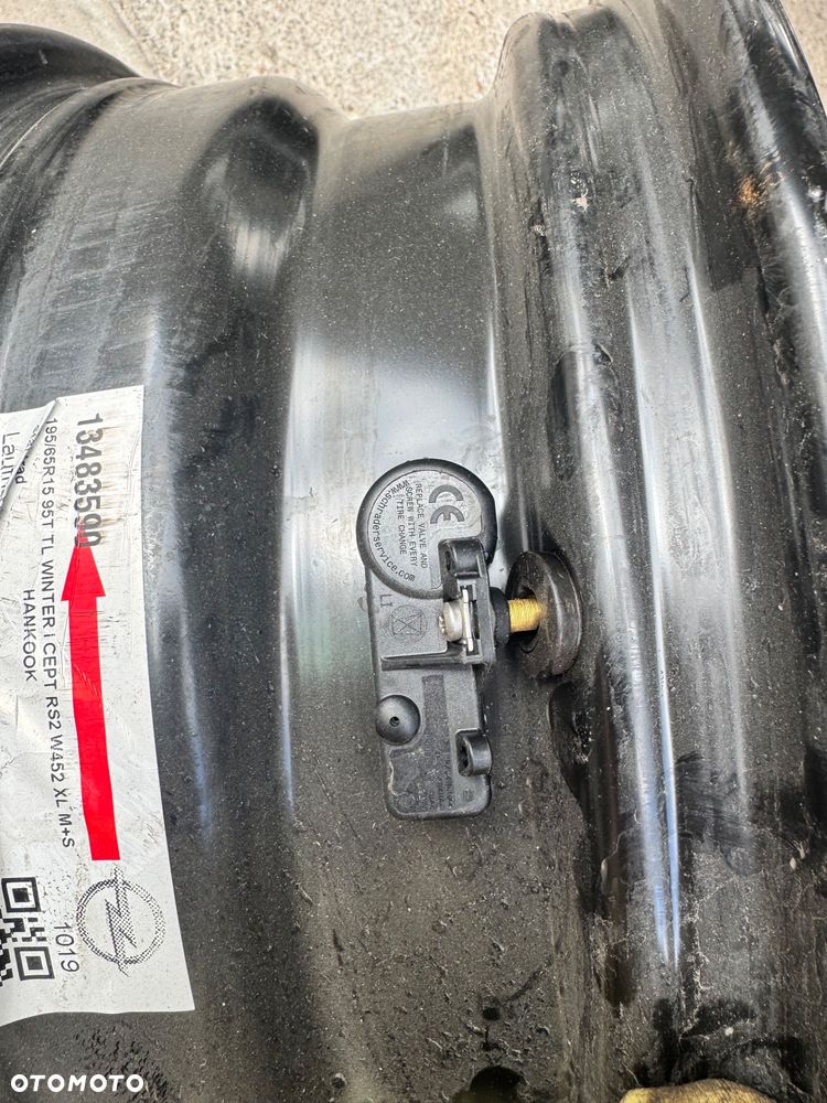 Felgi Stalowe 5x98 6Jx15 Et:39 Czujniki Tpms Opel Combo Fiat Doblo/Tipo - 7