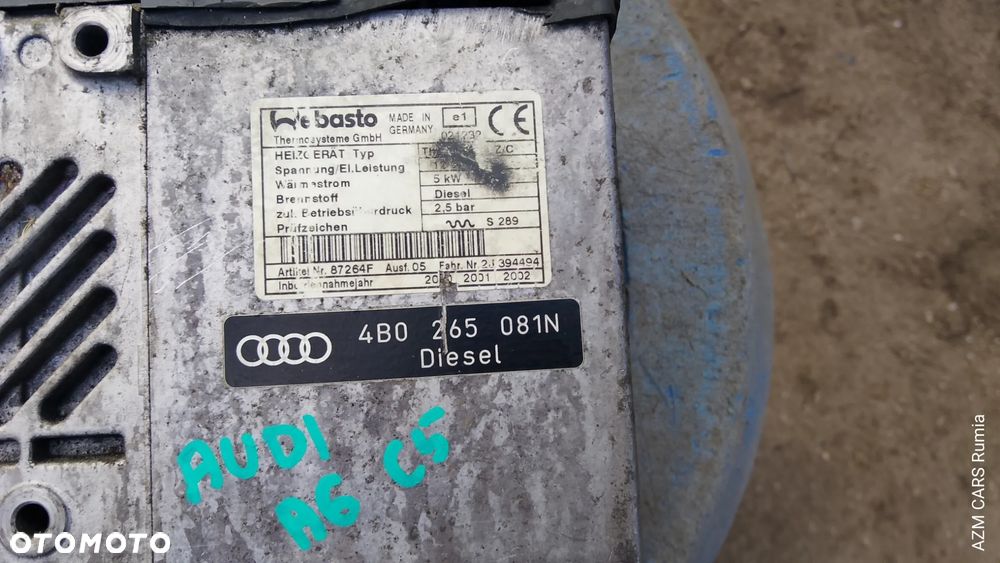 WEBASTO AUDI A6 C5 DIESEL OGRZEWANIE POSTOJOWE - 2