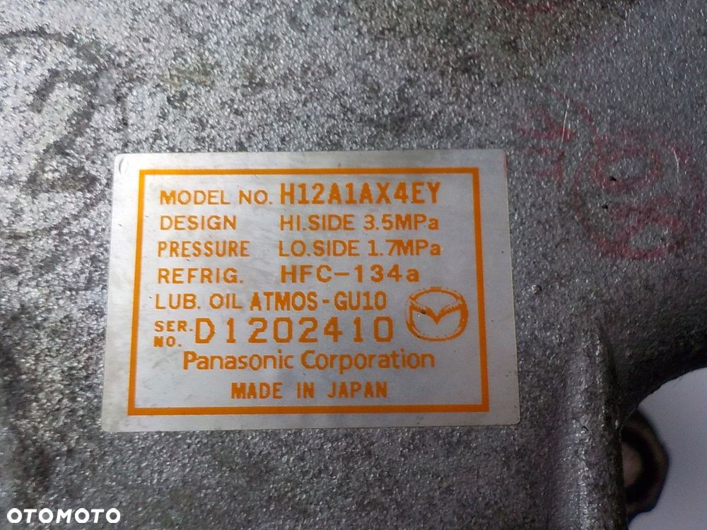 MAZDA 3 1.6 B SPRĘŻARKA POMPA KLIMATYZACJI H12A1AX4EY - 3