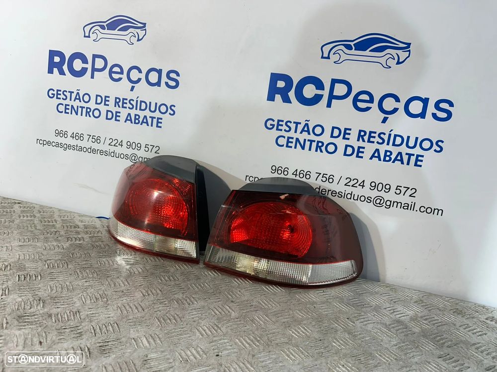 .Conjunto Farolins Tras Traseiro Esquerdo Direito Original Volkswagen VW Golf 6 Mk6 5k0945096M 5k0945095M 2008 - 2013 - 3