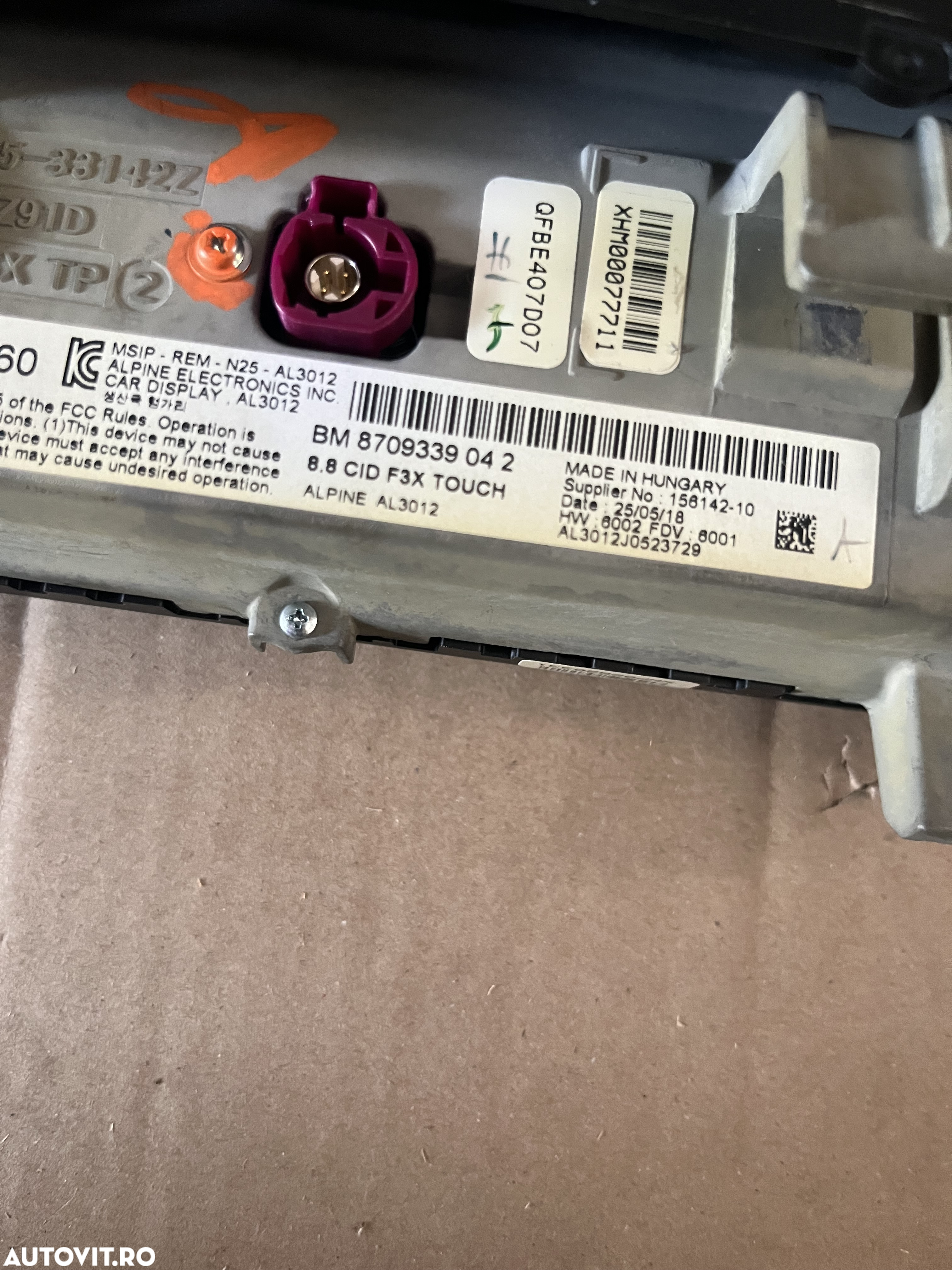 Display 8.8 cid BMW f30 f31 f32 f33 f34 - 4
