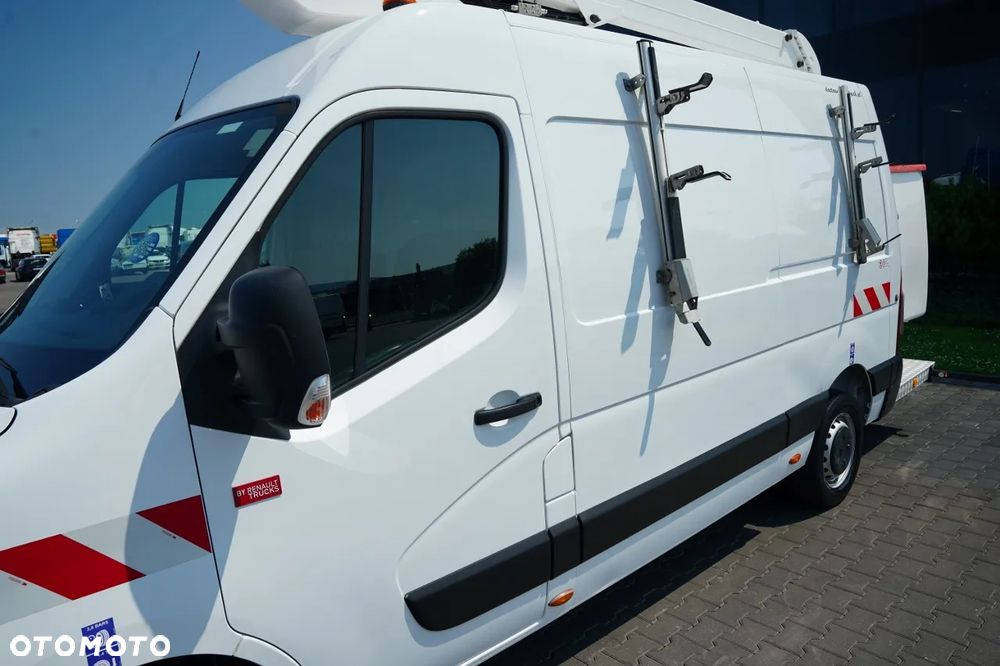 Renault MASTER / ZWYŻKA / BLASZAK / PODNOŚNIK KOSZOWY FRANCE ELAVATEUR 121 Ft - 12 M / MAX UDŹWIG 120 KG / EURO 6 - 17