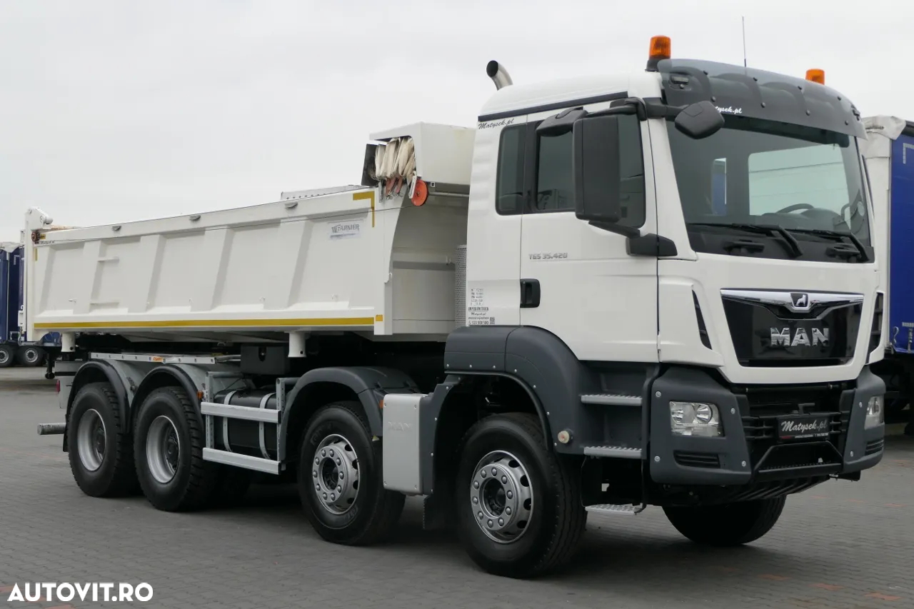 MAN TGS 35.420 / 8x4 / BASCULANTE / HYDROBOARD / EURO 6 / 2018 - 17