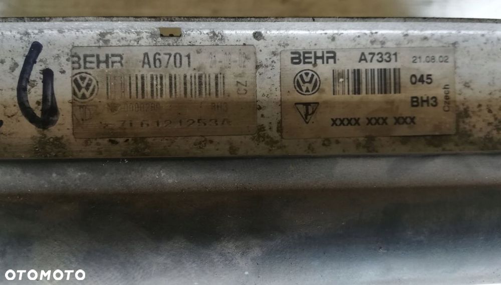 VW TOUAREG 5.0 TDI CHŁODNICE KOMPLET 7L6121253A - 5